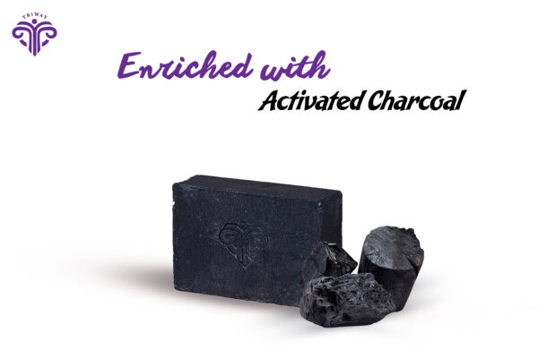 Charcoal soap trio
